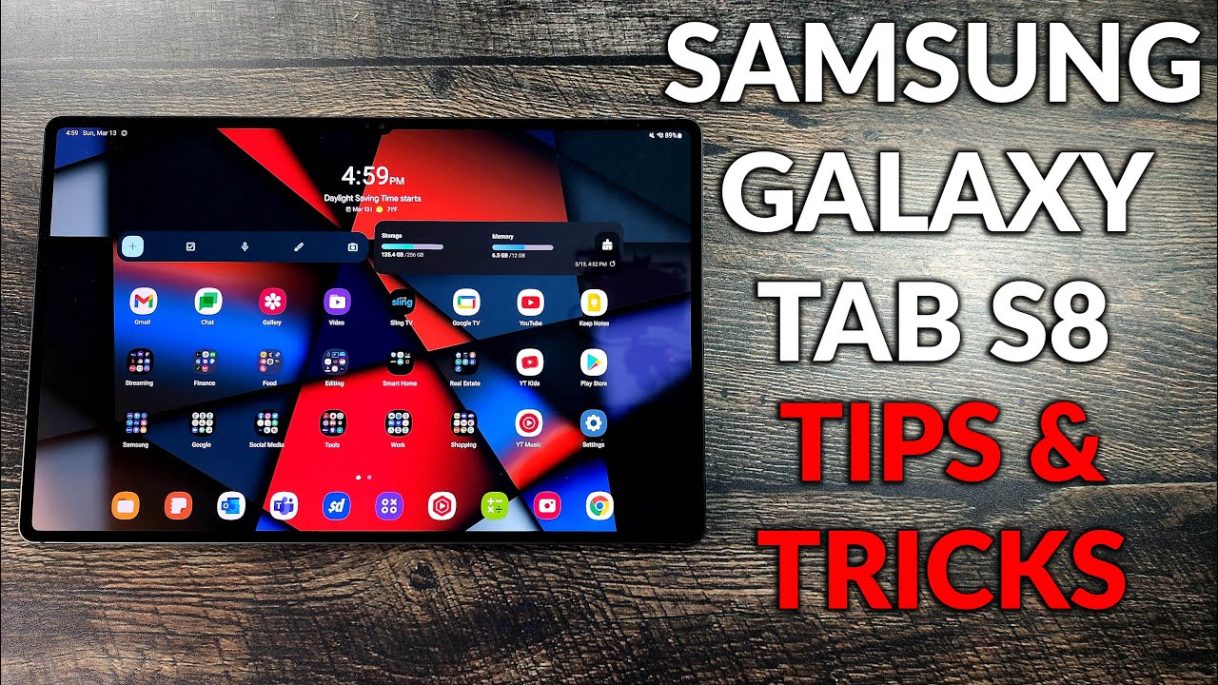 Samsung Galaxy Tab S8 – Tips & Tricks First Things To Do To Maker It Faster With Better Battery Life